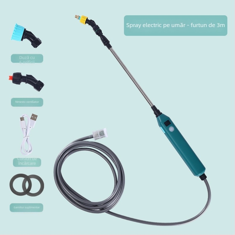 Pulverizator electric cu duză de atomizare, corp din plastic – Krish, pentru peisagistică, grădinărit la domiciliu și utilizări agricole