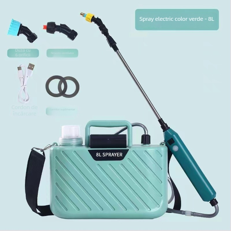Pulverizator electric cu duză de atomizare, corp din plastic – Krish, pentru peisagistică, grădinărit la domiciliu și utilizări agricole