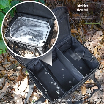 Cutie de scule din țesătură pentru mașină – cutie de depozitare pentru exterior, impermeabilă, structură dublu-strat consolidată