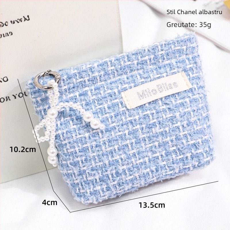 Portofel pentru monede: mini, urban-chic pentru femei (Material: poliester; Căptușeală: poliester; Stil: simplitate urbană; Gen: feminin; Sezon: Vară 2025)