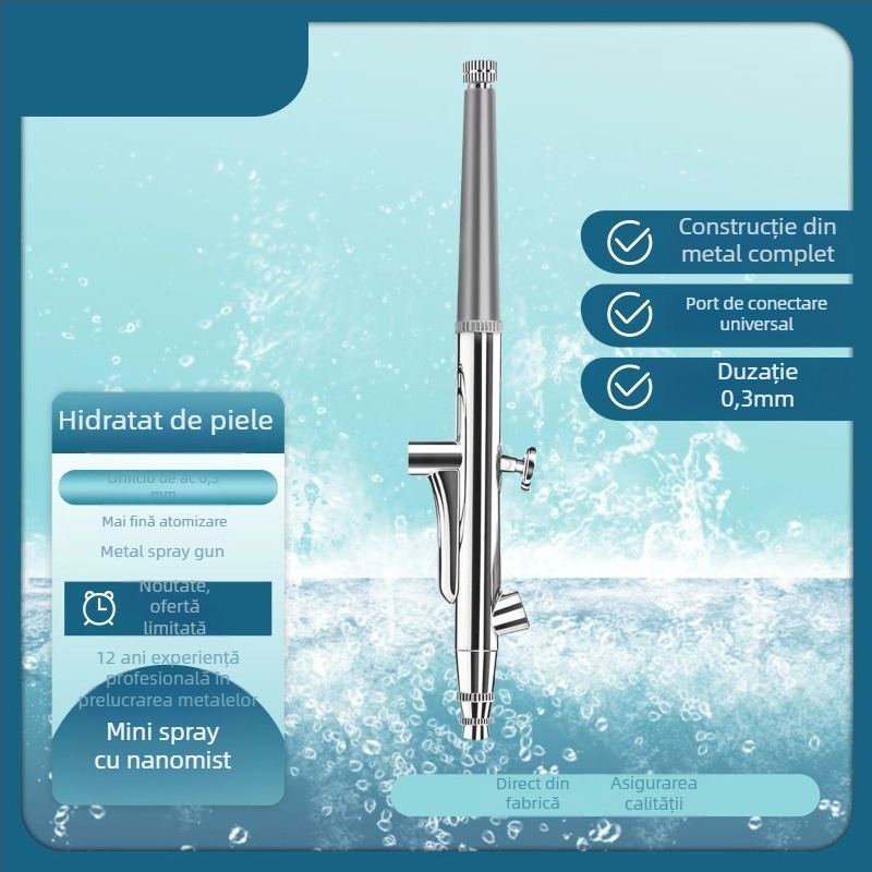 Pulverizator de hidratare cu injecție de oxigen, corp metalic, model universal, control prin comutator, putere maximă 260kp