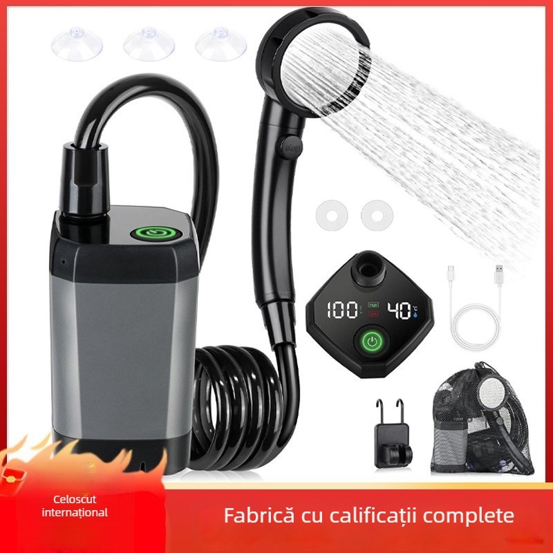 Cap de dus/ Duș – ABS, montaj pe perete, pulverizare și ploaie, turnare prin injecție, stil modern