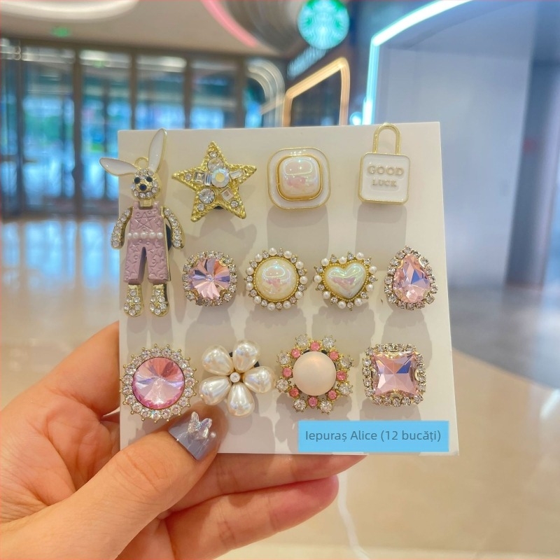 Xingpeng Shoe Flower pantofi pentru sandale și papuci, model Shoe Flower, stil cartoon drăguț, versatil, retro literar, brand Xingpeng, potrivit pentru toate anotimpurile