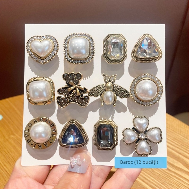 Xingpeng Shoe Flower pantofi pentru sandale și papuci, model Shoe Flower, stil cartoon drăguț, versatil, retro literar, brand Xingpeng, potrivit pentru toate anotimpurile