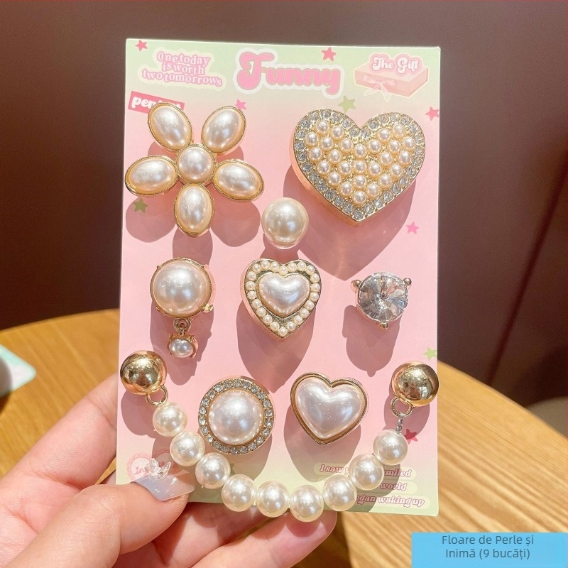 Xingpeng Shoe Flower pantofi pentru sandale și papuci, model Shoe Flower, stil cartoon drăguț, versatil, retro literar, brand Xingpeng, potrivit pentru toate anotimpurile