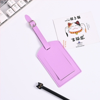 Etichetă de bagaj cu fereastră – PU piele, Bowei, stil de călătorie de relaxare, model solid, impermeabil, protecție anti-furt, protecție împotriva fraudei