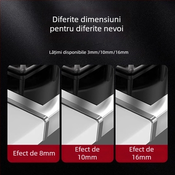 Bandă de aluminiu pentru margine cu instalație încorporată, clips de spațiu între aragaz încorporat, etanșare margine blat bucătărie, Universal Brand, Universal Tip