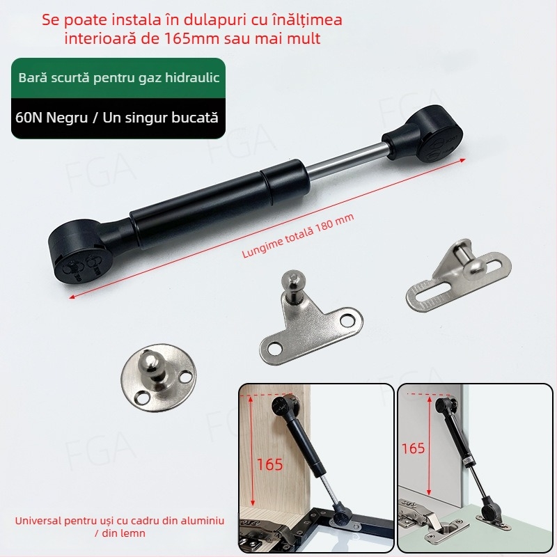 Dulap TV montat pe perete cu uși din sticlă, cadru din aluminiu subțire și ușă inferioară basculantă cu gaz.