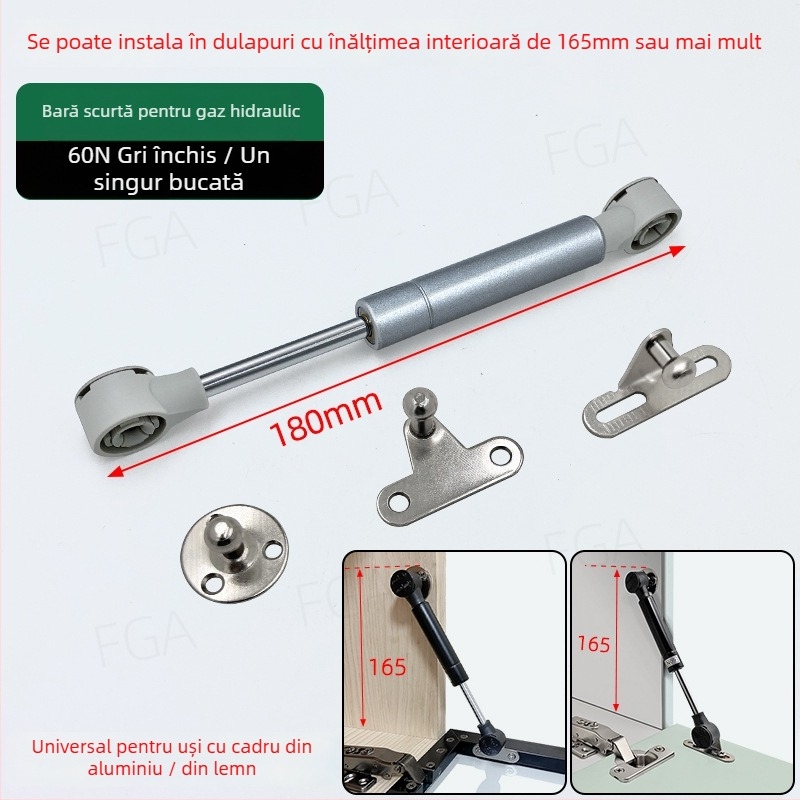 Dulap TV montat pe perete cu uși din sticlă, cadru din aluminiu subțire și ușă inferioară basculantă cu gaz.