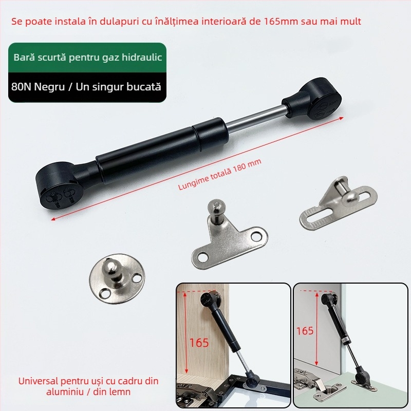 Dulap TV montat pe perete cu uși din sticlă, cadru din aluminiu subțire și ușă inferioară basculantă cu gaz.