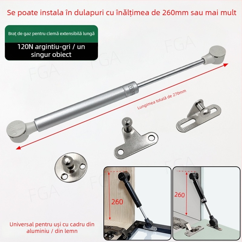 Dulap TV montat pe perete cu uși din sticlă, cadru din aluminiu subțire și ușă inferioară basculantă cu gaz.