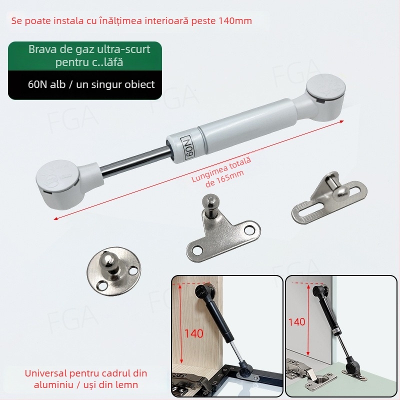 Dulap TV montat pe perete cu uși din sticlă, cadru din aluminiu subțire și ușă inferioară basculantă cu gaz.