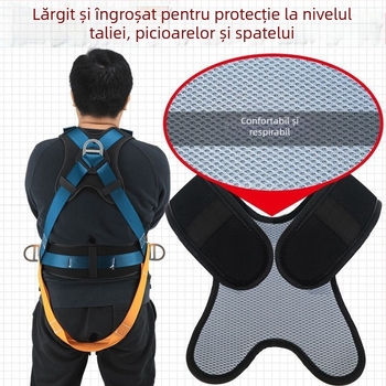 Longzhigu hamă de siguranță pentru corpul întreg cu sistem cu cinci puncte și cârlige duble (GB-2010)