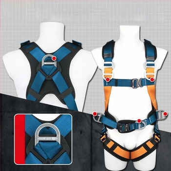 Longzhigu hamă de siguranță pentru corpul întreg cu sistem cu cinci puncte și cârlige duble (GB-2010)
