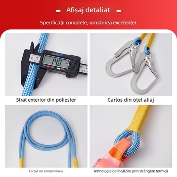 Longzhigu hamă de siguranță pentru corpul întreg cu sistem cu cinci puncte și cârlige duble (GB-2010)