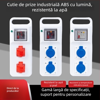 Cutie portabilă pentru priză tri-fazică industrială — carcasă ABS, certificat CE, seria ABS cu cutie de prize industriale ușoare