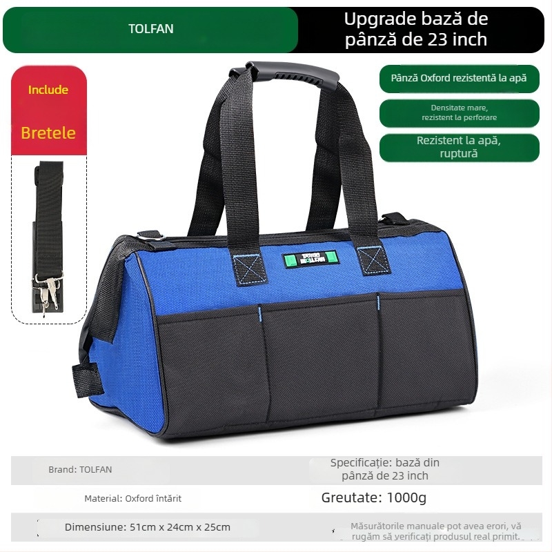Volvan Geantă de unelte portabilă, Geantă pentru electrician, Kit hardware universal