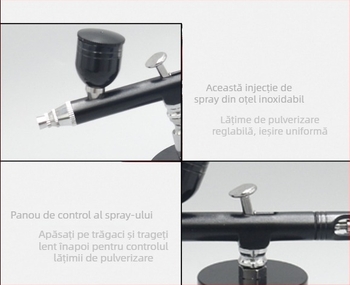 Aparat portabil cu aerograf electric și set spray pentru vopsirea modelelor Gundam
