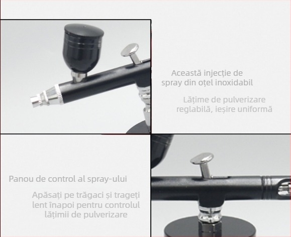 Aparat portabil cu aerograf electric și set spray pentru vopsirea modelelor Gundam