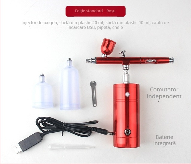 Aparat portabil cu aerograf electric și set spray pentru vopsirea modelelor Gundam