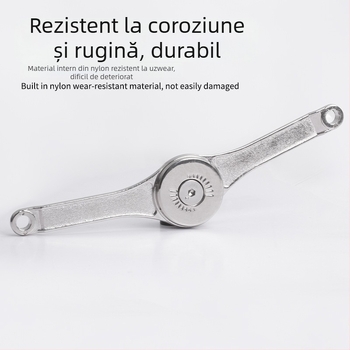 Left Steel opritor arbitrar din aliaj de zinc pentru dulapuri și sertare, model 01A-Standard Type Fine Grain, stil minimalist modern