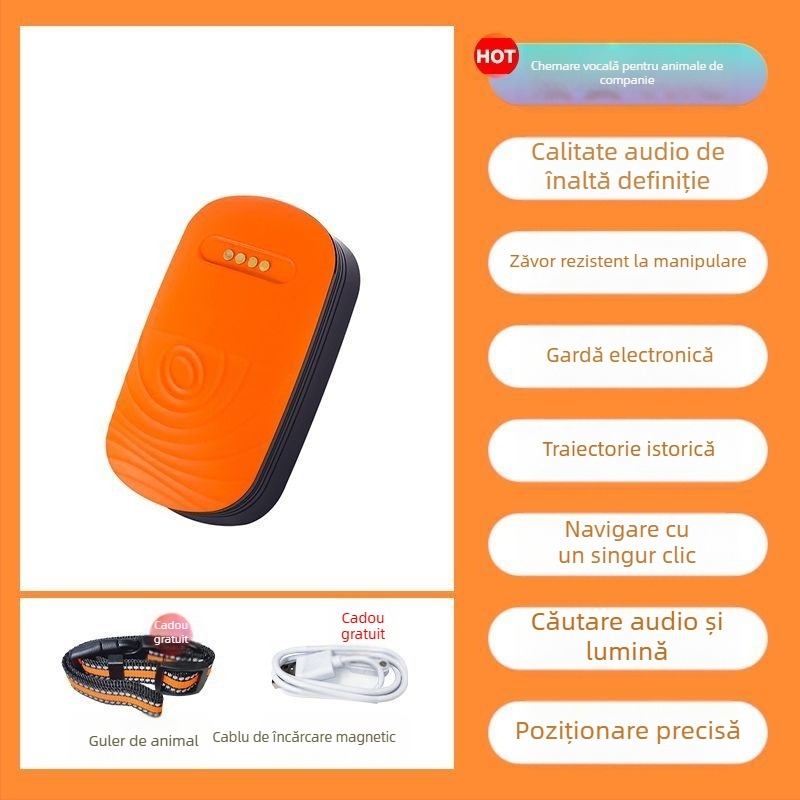 Trackere GPS pentru animale de companie cu poziționare Beidou pentru pisici, câini și oi – zgardă impermeabilă, alarme de vibrație, de întrerupere și de mișcare și perimetru; precizie GPS 15 m; IP67; baterie din polimer