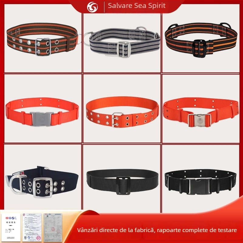 Curea de salvare pentru pompieri 02/97, Tip 20/14–17, Curea de siguranță pentru pompieri certificată | Rezistență la rupere >13 kN | Fire poliester de înaltă rezistență pentru curea și frânghie | Lungimea frânghiei 110 cm