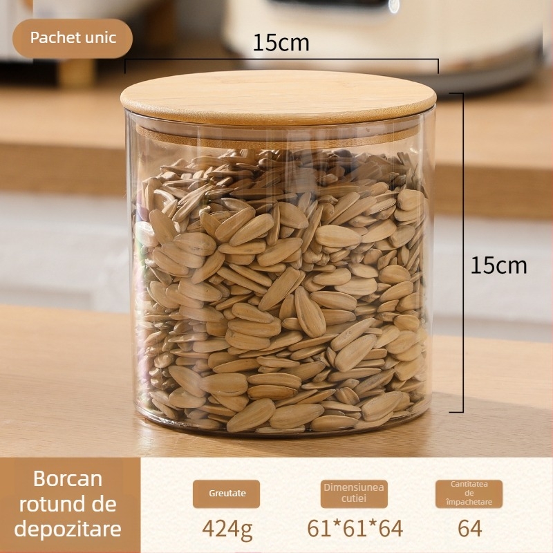 Cutie pătrată din PET pentru conservarea alimentelor, recipient transparent pentru depozitare, Fabricat în Zhejiang Jinhua, Calitate Premium