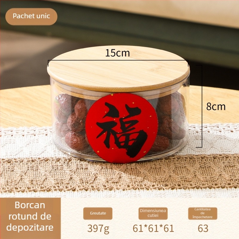 Cutie pătrată din PET pentru conservarea alimentelor, recipient transparent pentru depozitare, Fabricat în Zhejiang Jinhua, Calitate Premium