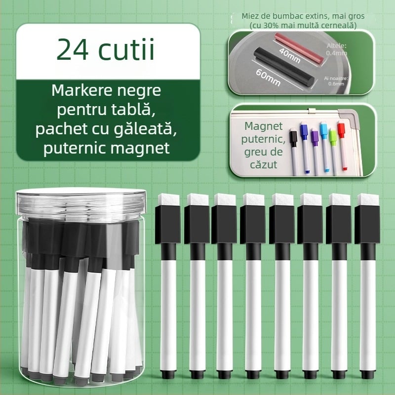 Liangzhi TZETBBB Marker pentru tablă pentru copii, pe bază de apă, 0,2 mm, plastic