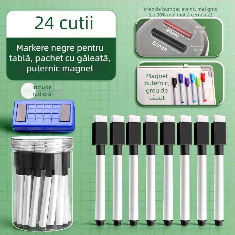 Liangzhi TZETBBB Marker pentru tablă pentru copii, pe bază de apă, 0,2 mm, plastic