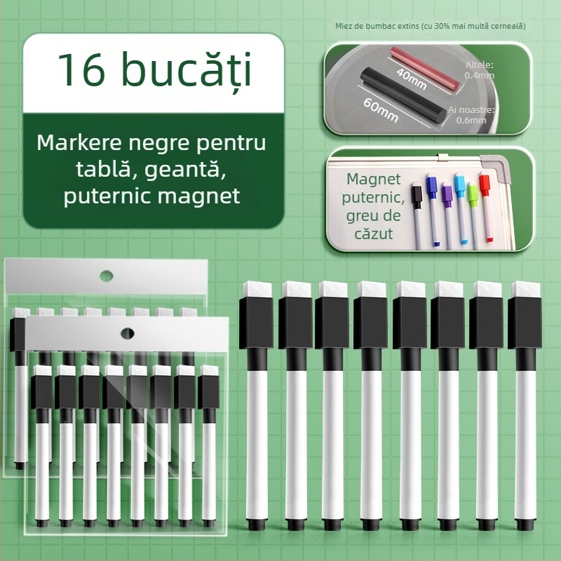 Liangzhi TZETBBB Marker pentru tablă pentru copii, pe bază de apă, 0,2 mm, plastic