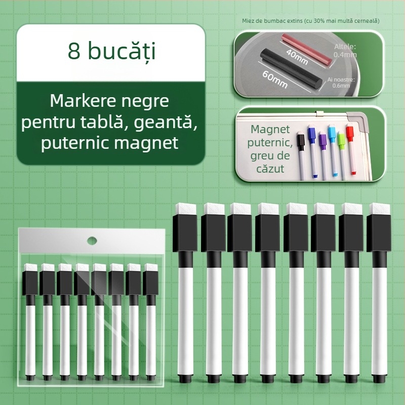 Liangzhi TZETBBB Marker pentru tablă pentru copii, pe bază de apă, 0,2 mm, plastic