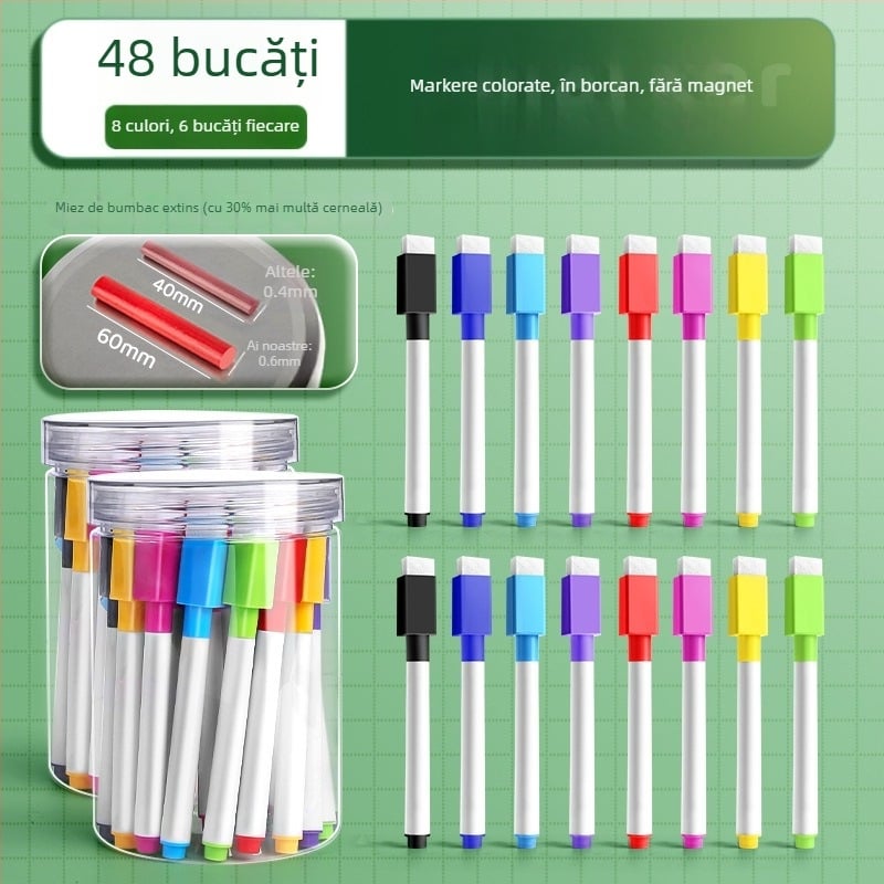 Liangzhi TZETBBB Marker pentru tablă pentru copii, pe bază de apă, 0,2 mm, plastic