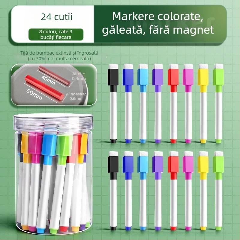Liangzhi TZETBBB Marker pentru tablă pentru copii, pe bază de apă, 0,2 mm, plastic