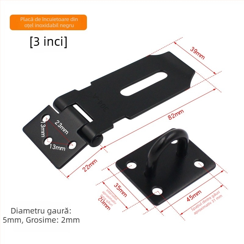 Cuplă din oțel inoxidabil pentru dulapuri și sertare — Brand Dinit, Model 141654152, Potrivit pentru comode, uși, dulapuri, ferestre, Stil: modern simplu, Material: oțel inoxidabil