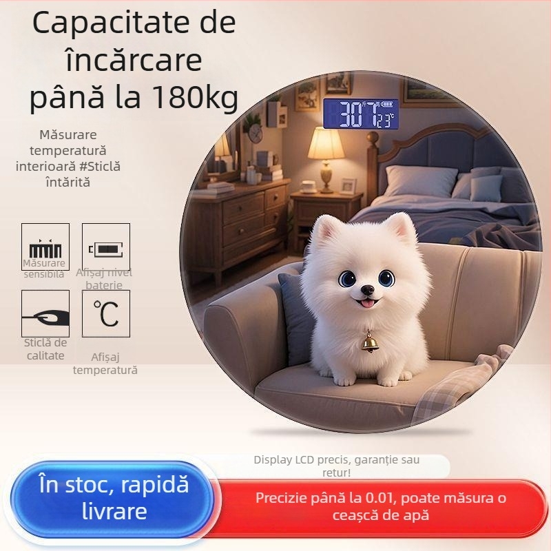 Cântar electronic pentru uz casnic, stil drăguț de desen animat, marcă Zhang Zhe Factory, potrivit pentru adulți