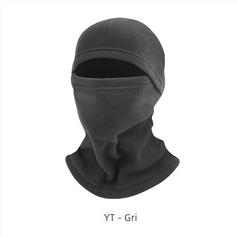 Mască de ciclism cu protecție integrată a feței și a gâtului, poliester, marca AA, unisex