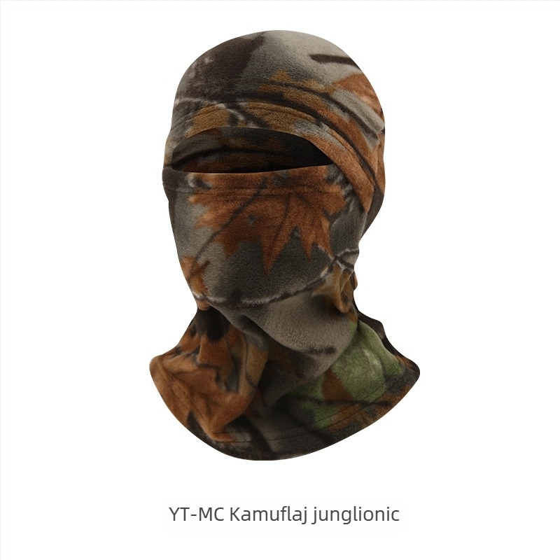 Mască de ciclism cu protecție integrată a feței și a gâtului, poliester, marca AA, unisex