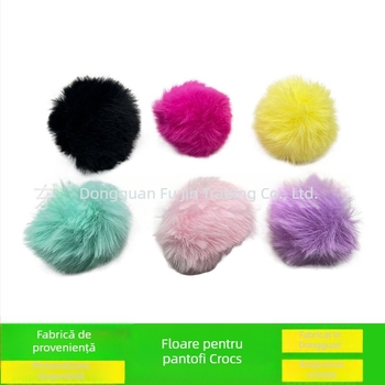 Accesorii Crocs pentru încălțăminte cu decor de nasture-floră, stil Cartoon Paradise, Modelul 1, pentru 20649701182