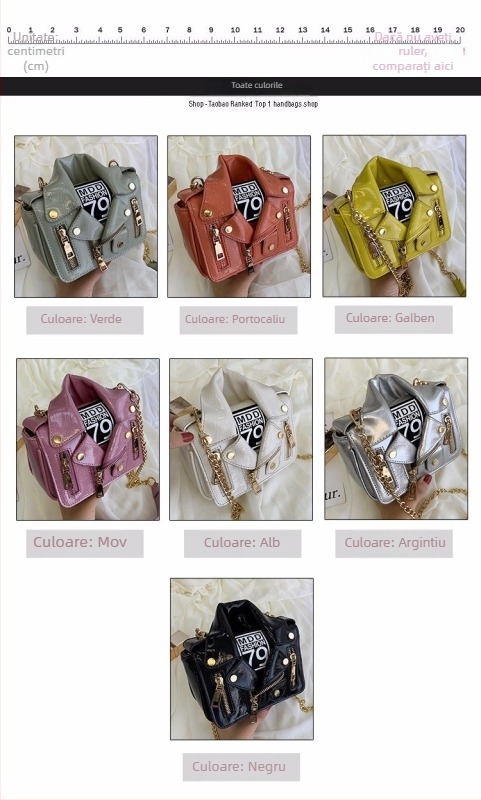 Geantă cu lanț pentru femei, stil stradal, material PU, formă horizontală pătrată, curea cu o singură curea