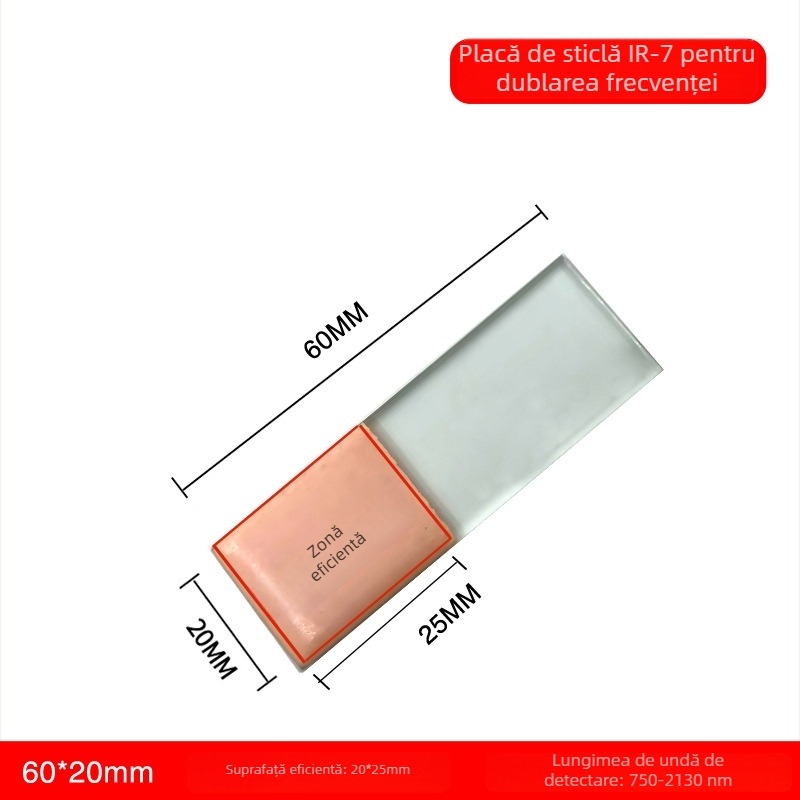 Cardă de detecție cu placă de dublare a frecvenței pentru laser infraroșu, detecție la 1550 nm, modulatoare de lumină, conversie și poziționare, card de afișaj 1064/10600