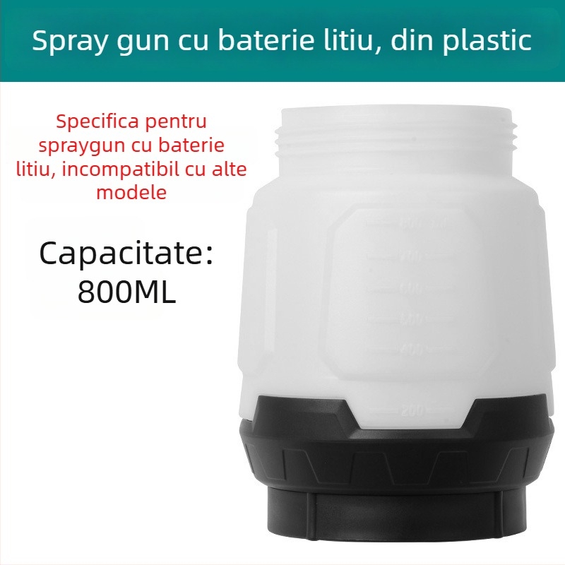 Set de accesorii pentru pistolul electric de pulverizare, recipient de udare din oțel inoxidabil