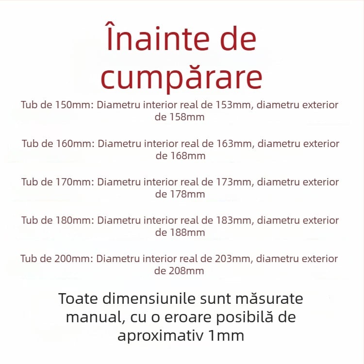 Țeavă de evacuare pentru hota de bucătărie – furtun din folie de aluminiu, universal, ieșire aer (Model: Other; Instalare: consultați serviciul pentru clienți; Dimensiuni: consultați; Greutate netă: consultați)