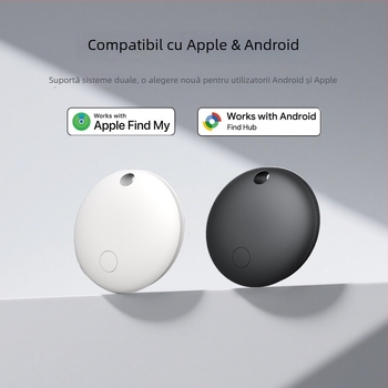 Trackere de obiecte pentru iOS și Android cu sistem dual, locator universal (Baterie 220 mAh; Distanță wireless 20 m; Greutate 7 g; Material PC)