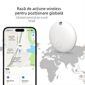 Trackere de obiecte pentru iOS și Android cu sistem dual, locator universal (Baterie 220 mAh; Distanță wireless 20 m; Greutate 7 g; Material PC)