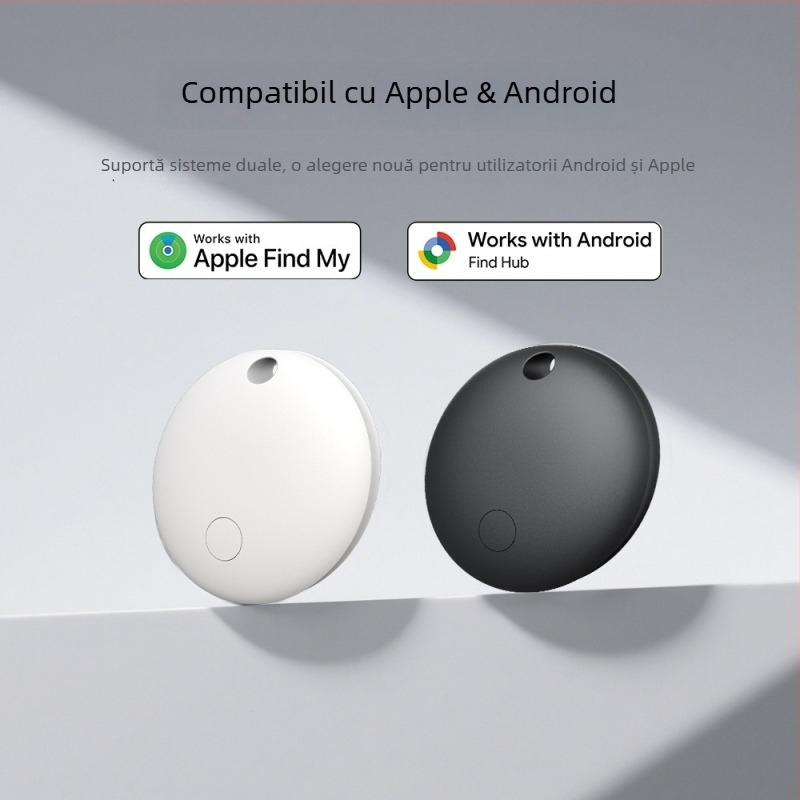 Trackere de obiecte pentru iOS și Android cu sistem dual, locator universal (Baterie 220 mAh; Distanță wireless 20 m; Greutate 7 g; Material PC)