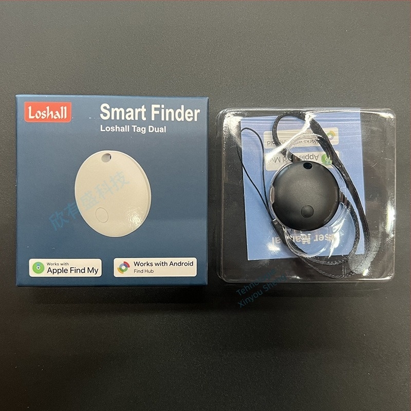 Trackere de obiecte pentru iOS și Android cu sistem dual, locator universal (Baterie 220 mAh; Distanță wireless 20 m; Greutate 7 g; Material PC)