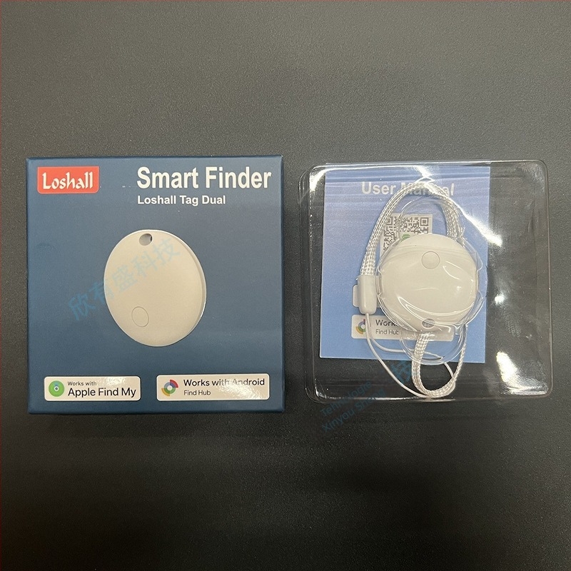 Trackere de obiecte pentru iOS și Android cu sistem dual, locator universal (Baterie 220 mAh; Distanță wireless 20 m; Greutate 7 g; Material PC)