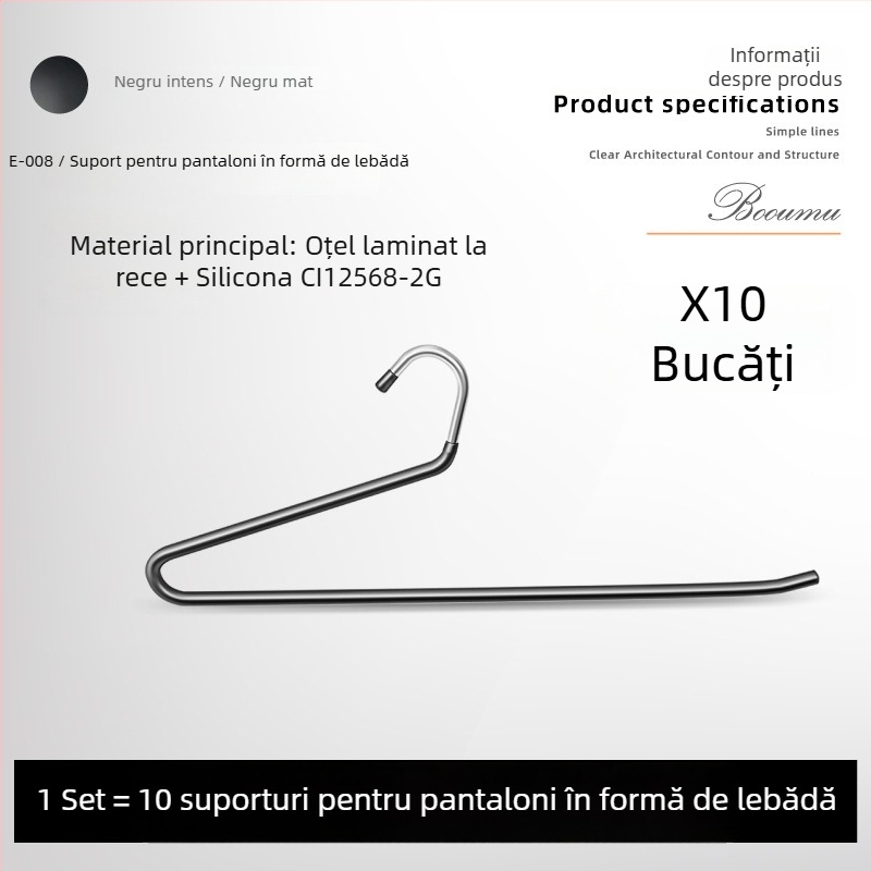 Raft pentru pantaloni cu extensie și șină glisantă; material: nylon + oțel laminat la rece; model: K-007/008; marcă: Yabaoli